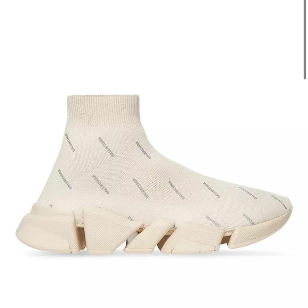Balenciaga Speed 2.0 Knit Sneaker Reflective Allover Logo